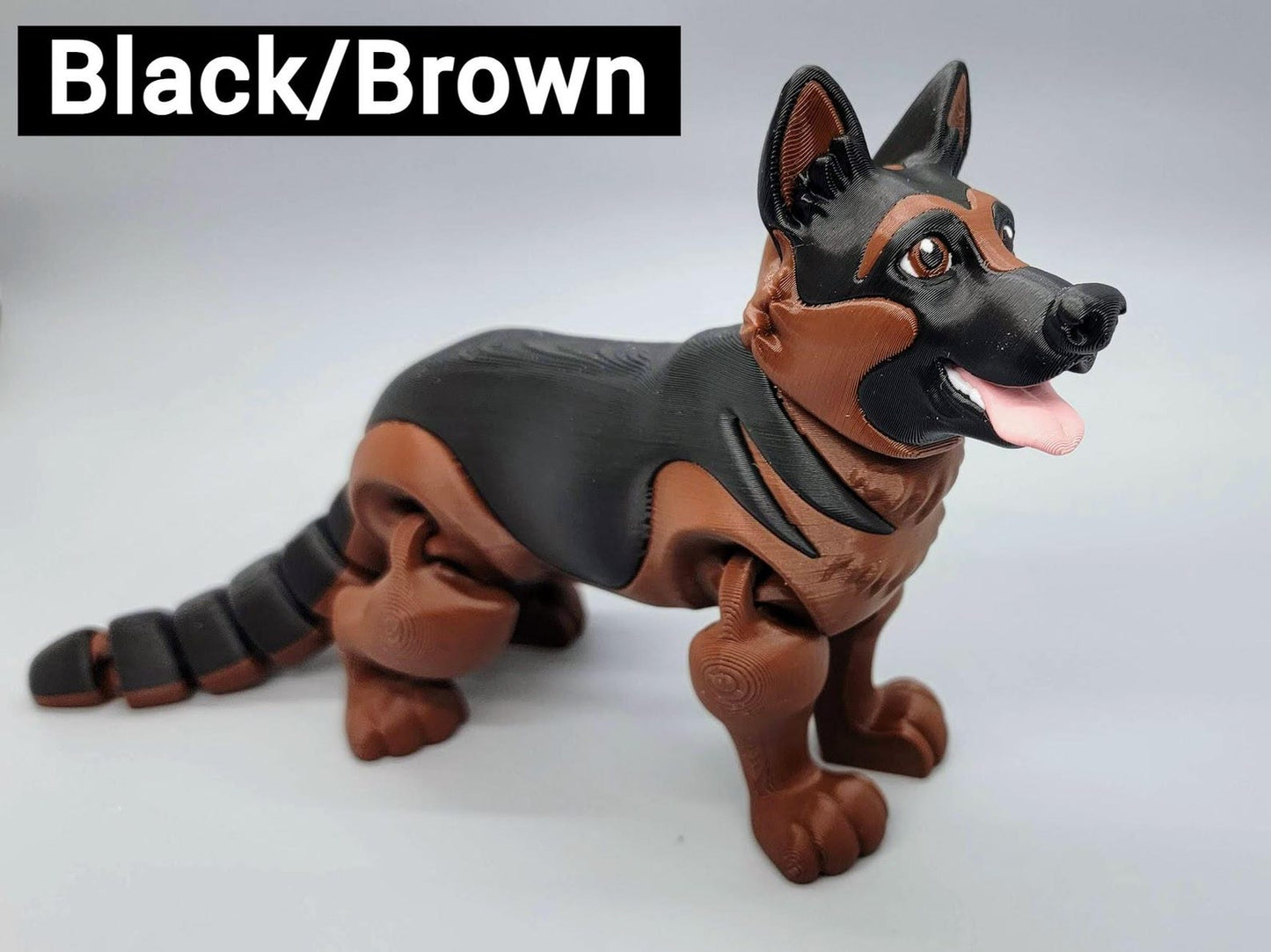 3D Printed Articulated German Shepherd Toy