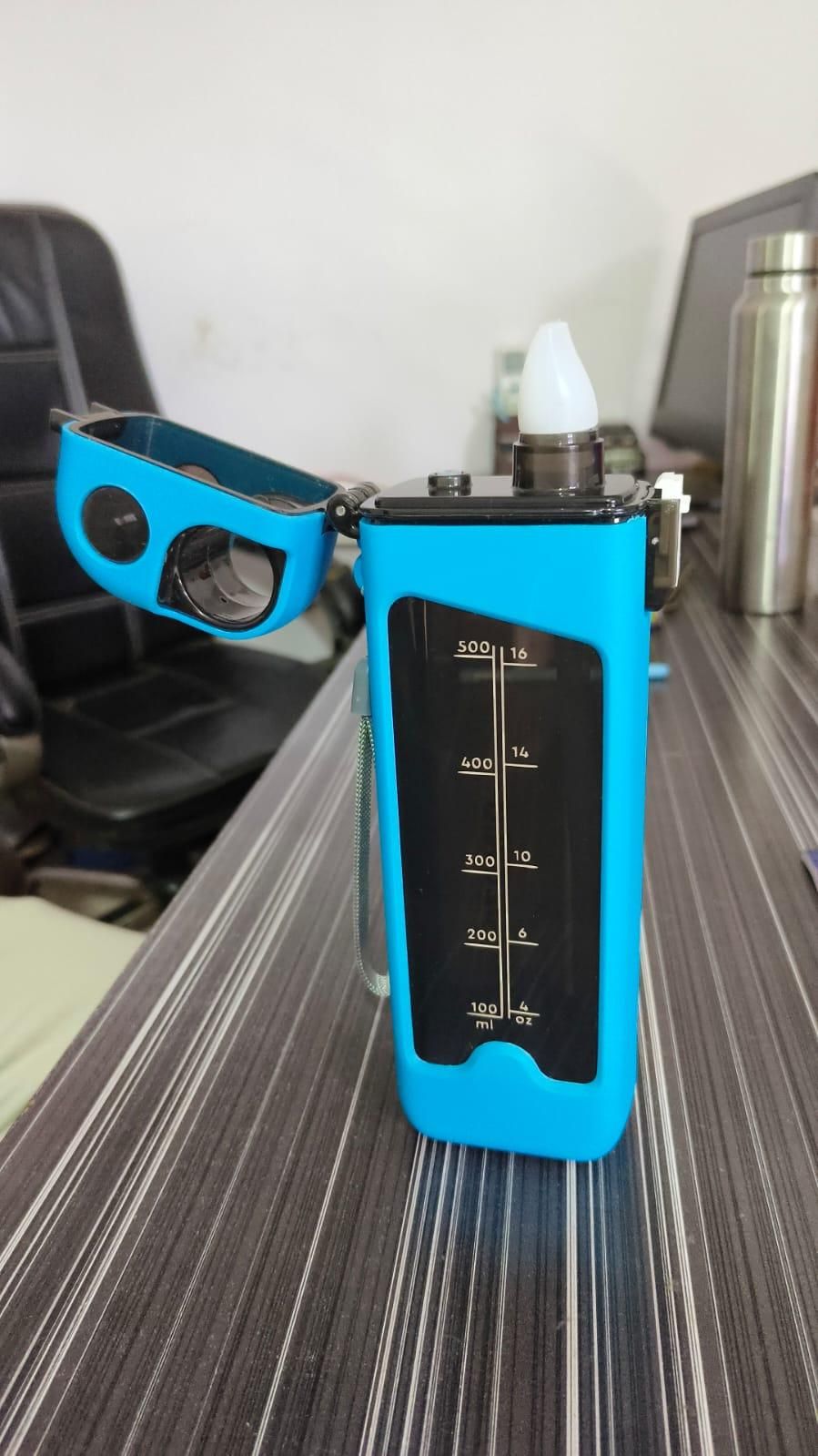 Plastic Leakproof Sports Water Bottle with Straw