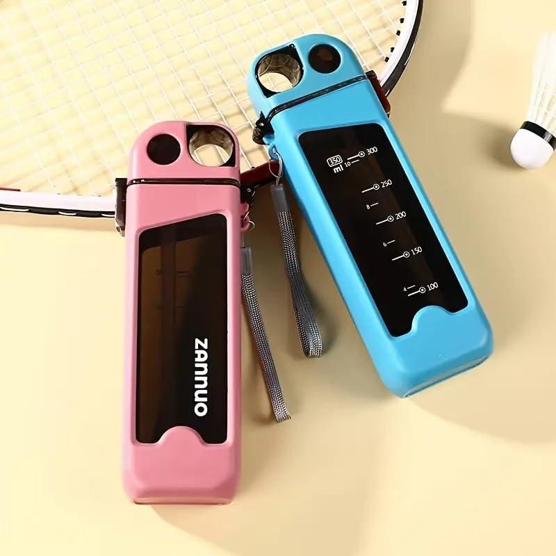 Plastic Leakproof Sports Water Bottle with Straw