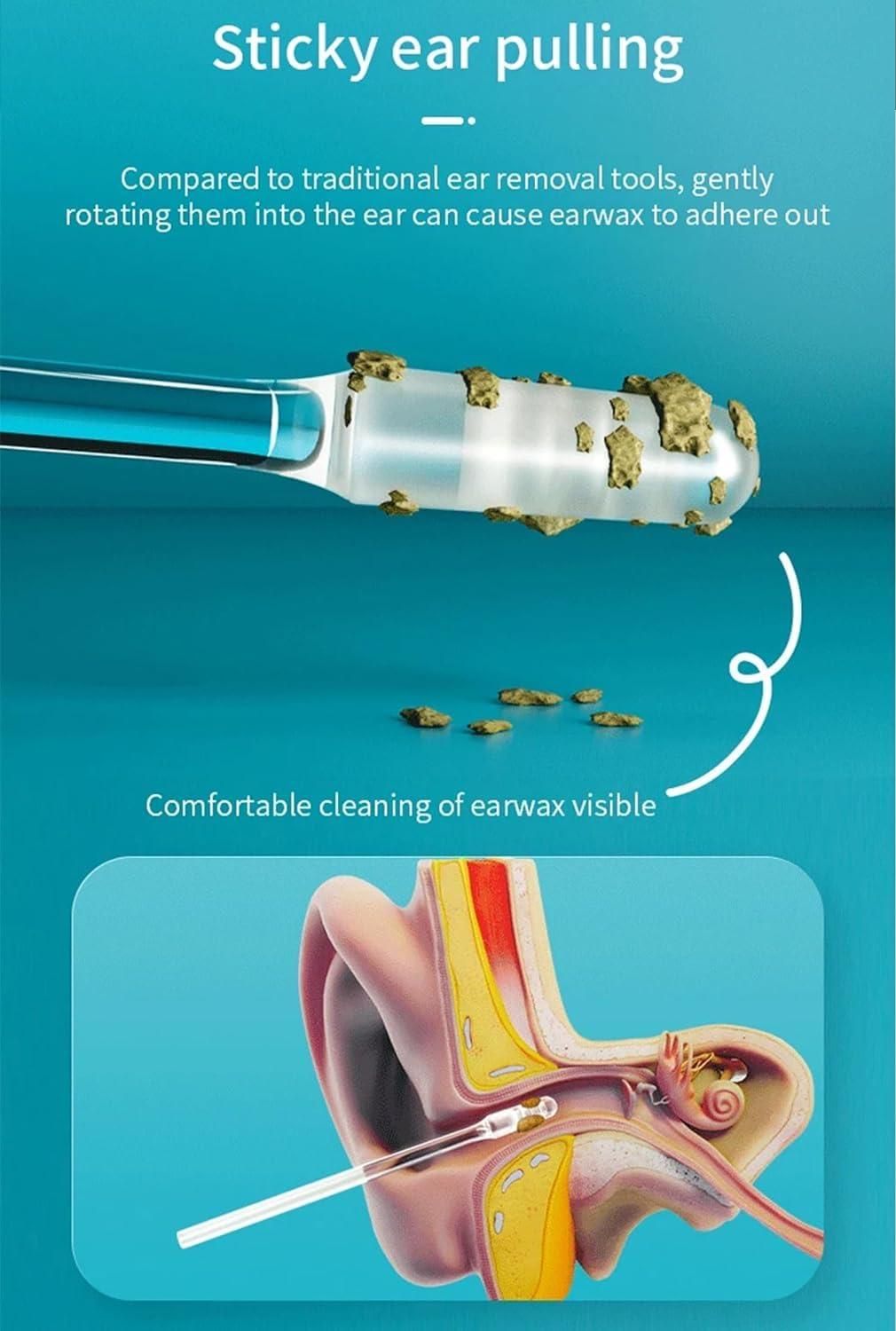 24 Pcs Ear Wax Cleaner Sticks