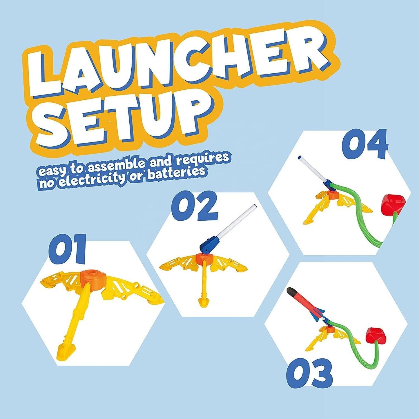 Rocket Air Pressure Toy Outdoor Activity for Kids