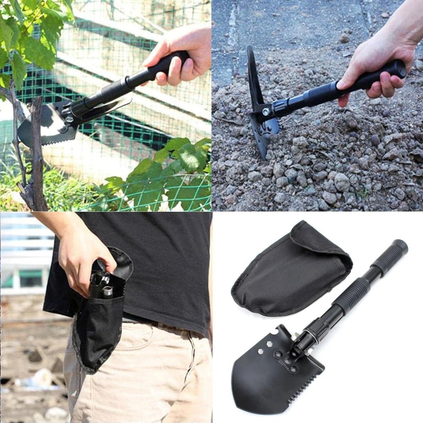 Portable Foldable Shovel and Hewing Multifunctional Tools