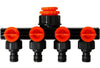 4 Way Water Tap Connector