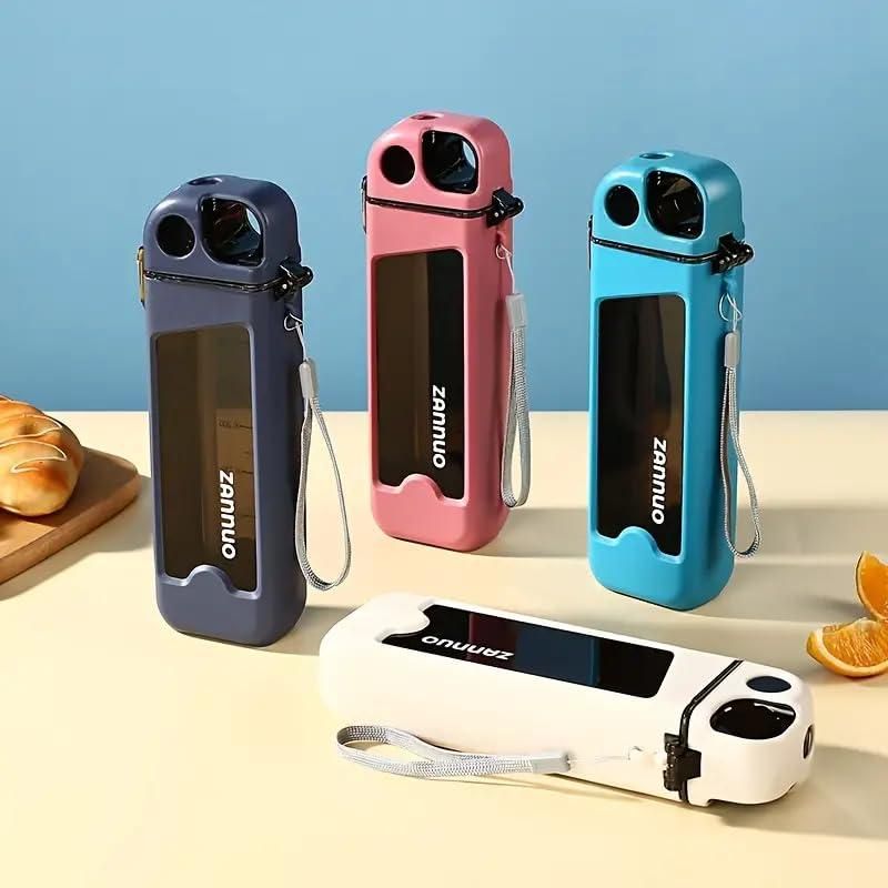 Plastic Leakproof Sports Water Bottle with Straw