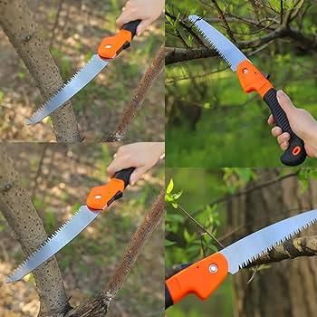 7" Blade Hand Pruning Saw With Safety Lock