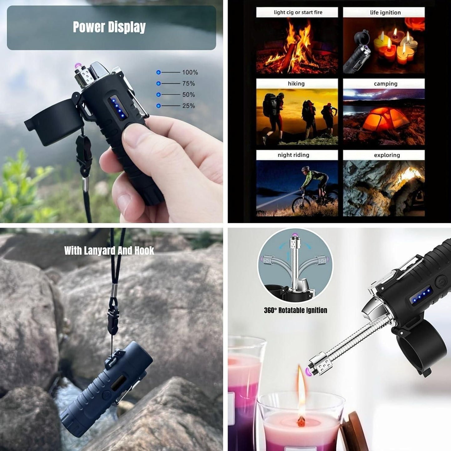 USB Premium Lighter with Torch