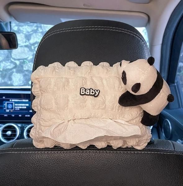 Panda Car Seat Tissue Holder