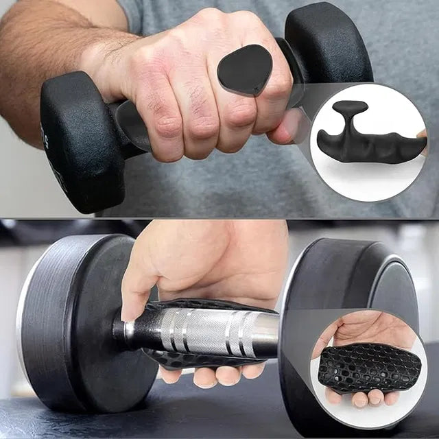 Anti-Slip Workout Grips - Ergonomic Rubber Hand Protector Gloves for Weight Lifting